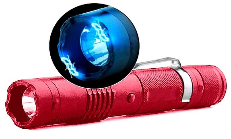 Taser shocker compact 3 600 000 volts LED rouge