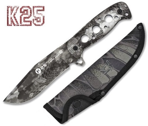 Poignard couteau 24,7cm full tang titane K25 Cobra