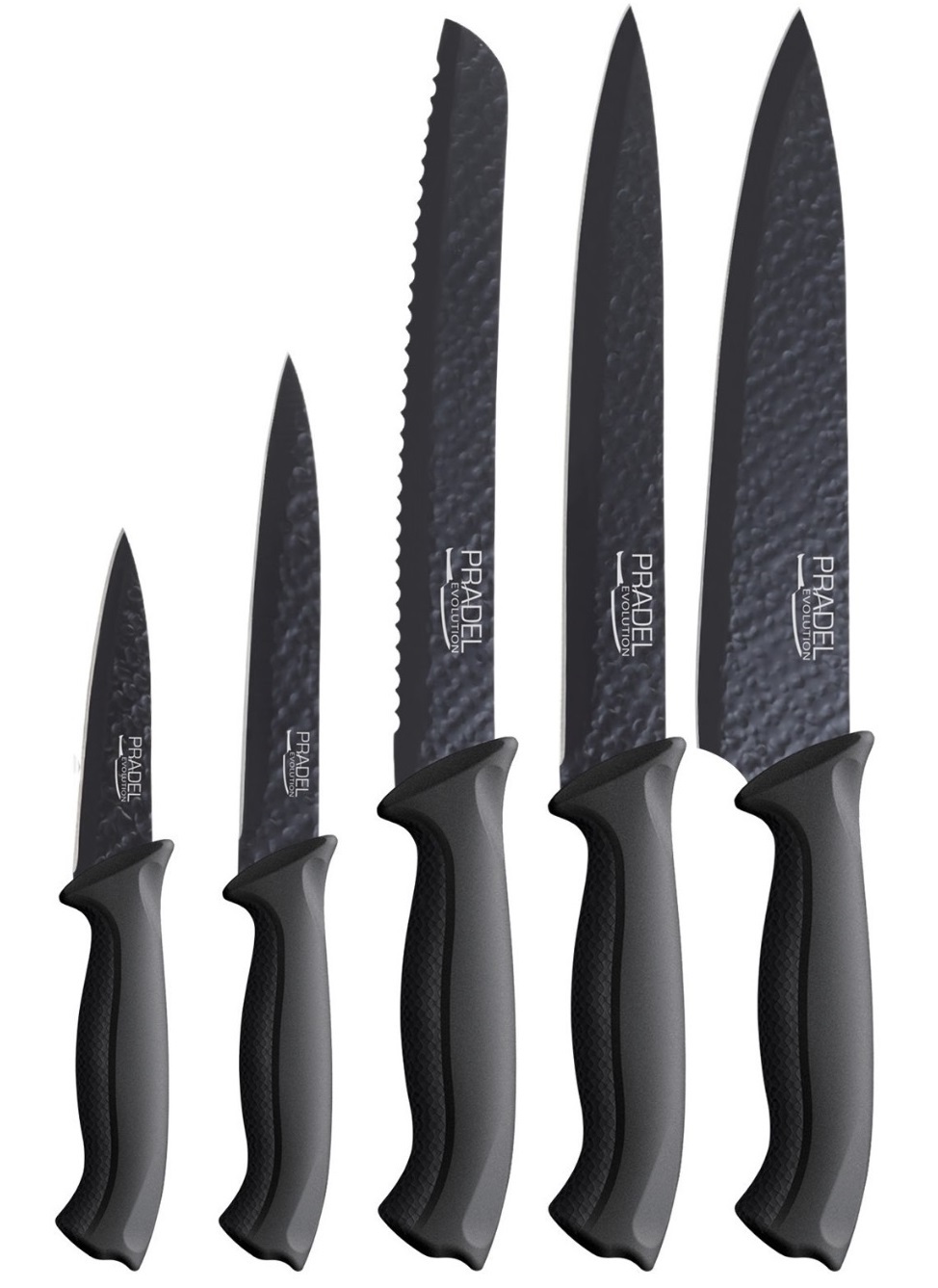Coffret couteaux PRADEL couteau de cuisine table - Acier noir knive..
