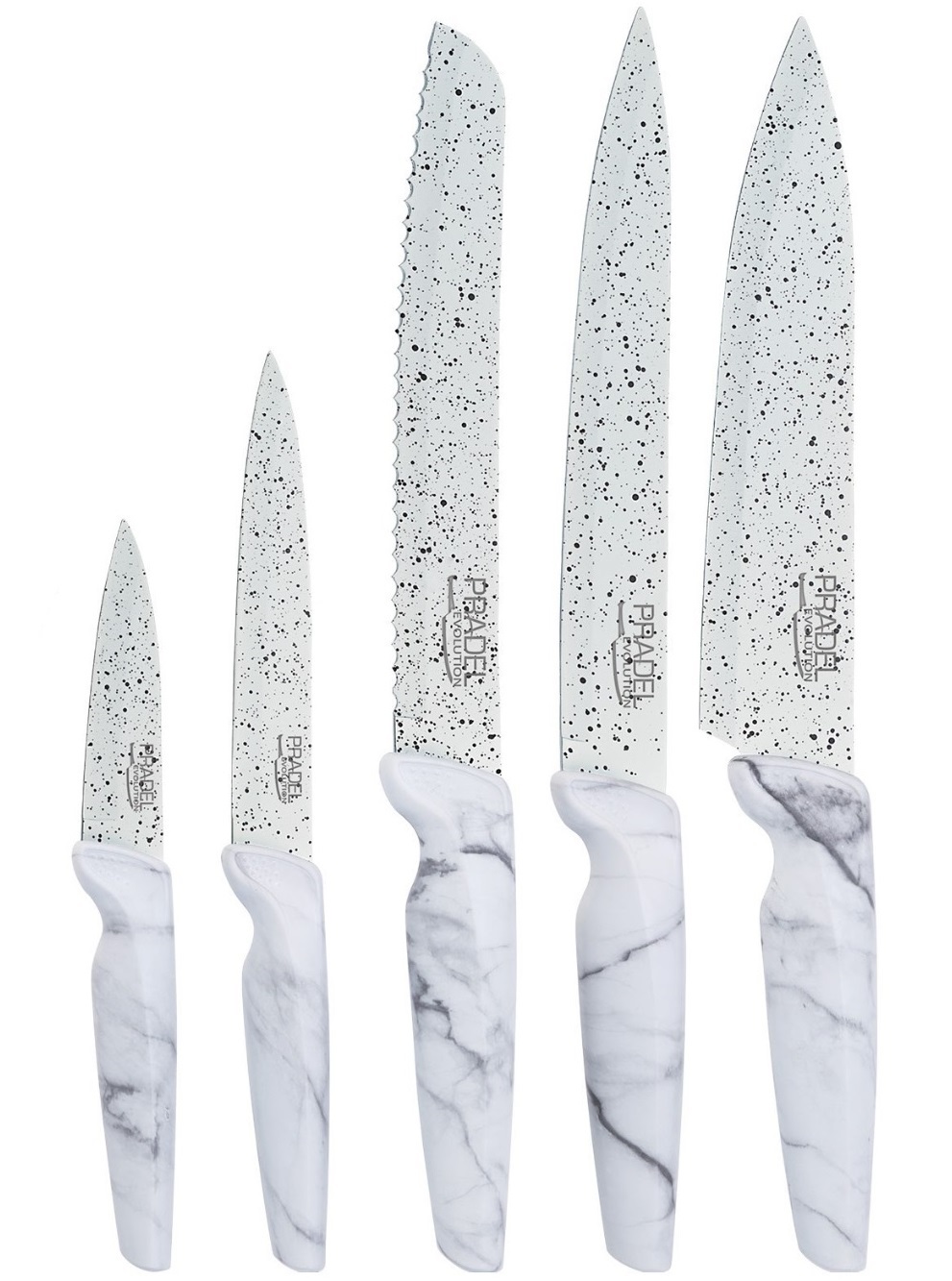 Coffret couteaux PRADEL couteau de cuisine table - Pierre blanche..