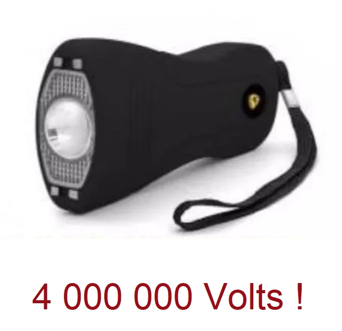 Taser shocker 4 000 000 volts LED + dragonne - tazer