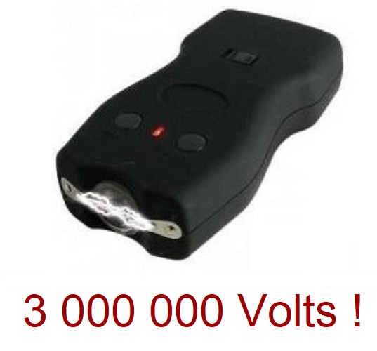 Taser shocker 3 000 000 volts LED + étui - tazer noir - Tasers