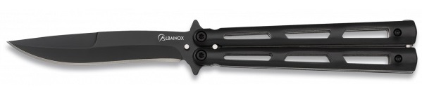 Couteau papillon balisong 22,5cm noir ALBAINOX.