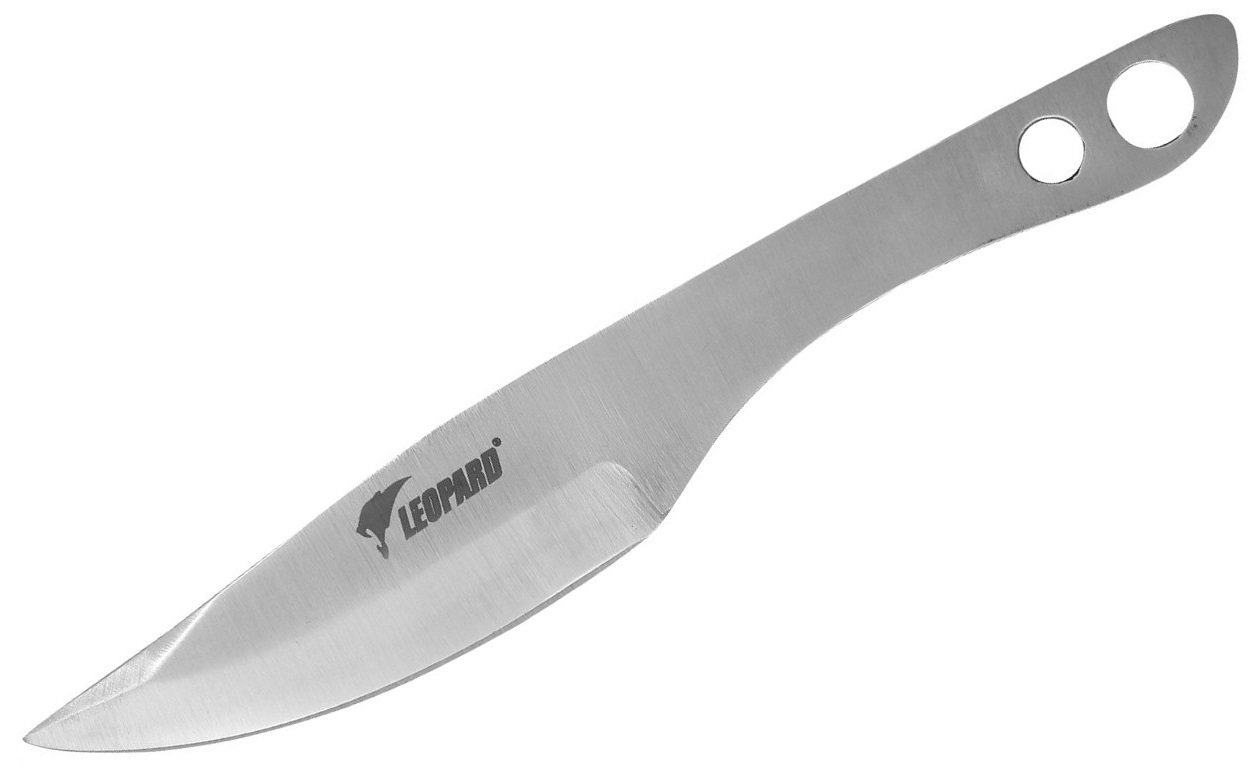 Couteau de lancer Léopard 16cm acier inox