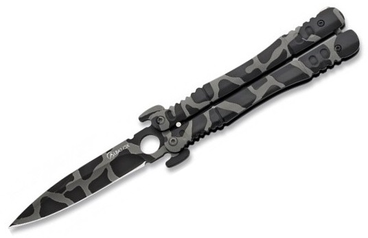 Couteau papillon balisong 22cm camouflage