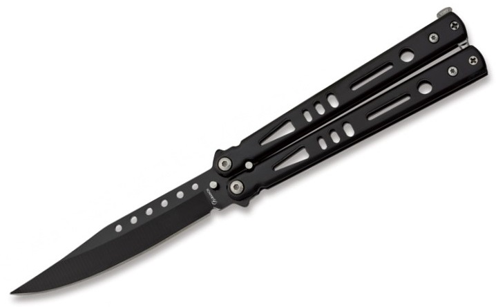 Couteau papillon balisong noir 21,5cm de rue