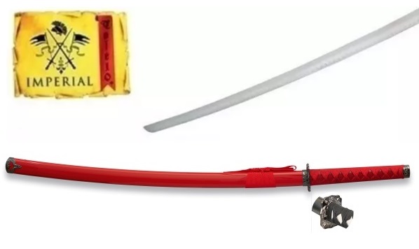 Katana tranchant arme 93,5cm rouge IMPERIAL