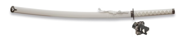 Katana tranchant arme 93,5cm blanc IMPERIAL.