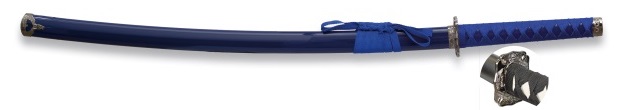 Katana tranchant arme 93,5cm bleu IMPERIAL.