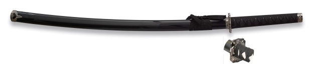 Katana tranchant arme 93,5cm noir IMPERIAL.