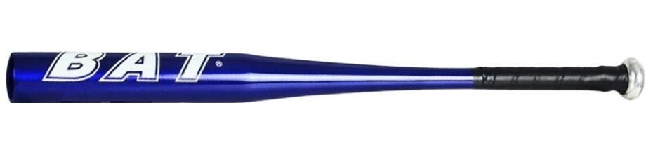 Batte de baseball 70,5cm en aluminium bleu résistant.