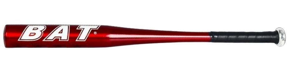 Batte de baseball 70,5cm aluminium rouge résistant.