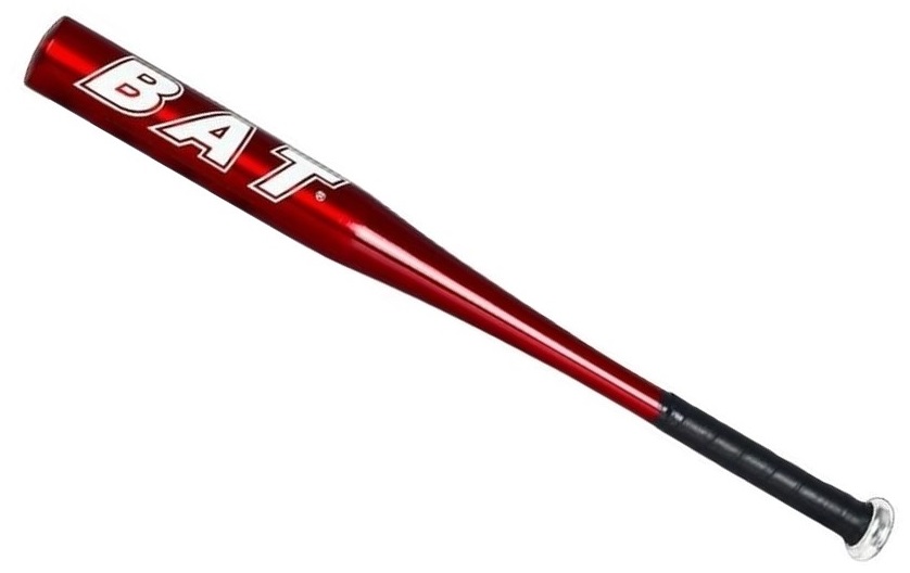 Batte de baseball 70,5cm aluminium rouge résistant