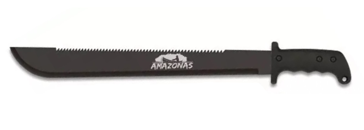 Machette AMAZONAS de survie 60cm coupe-coupe noir