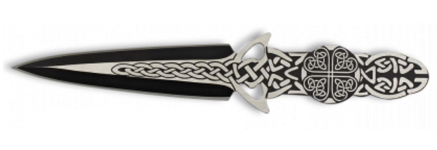 Couteau de lancer tribal 19cm Full Tang ALBAINOX.