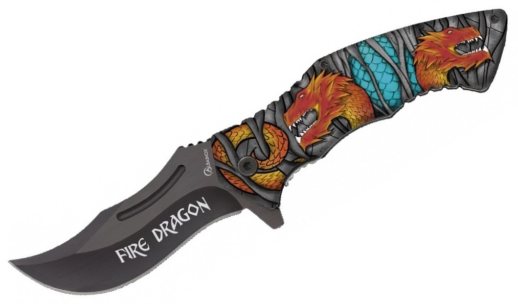 Couteau pliant 20cm Fire Dragon ALBAINOX