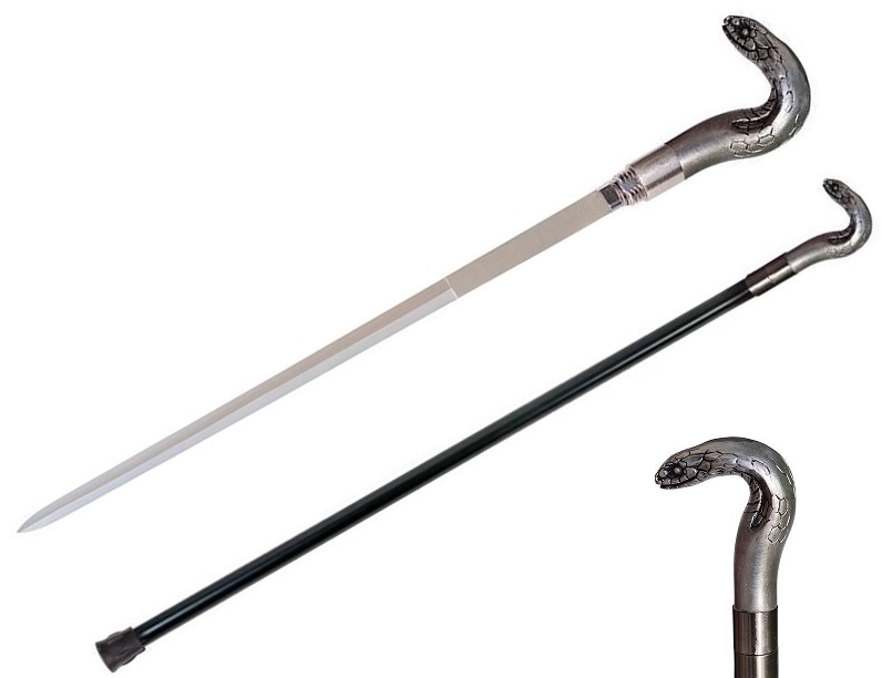 Canne épée bâton de marche 87cm Cobra