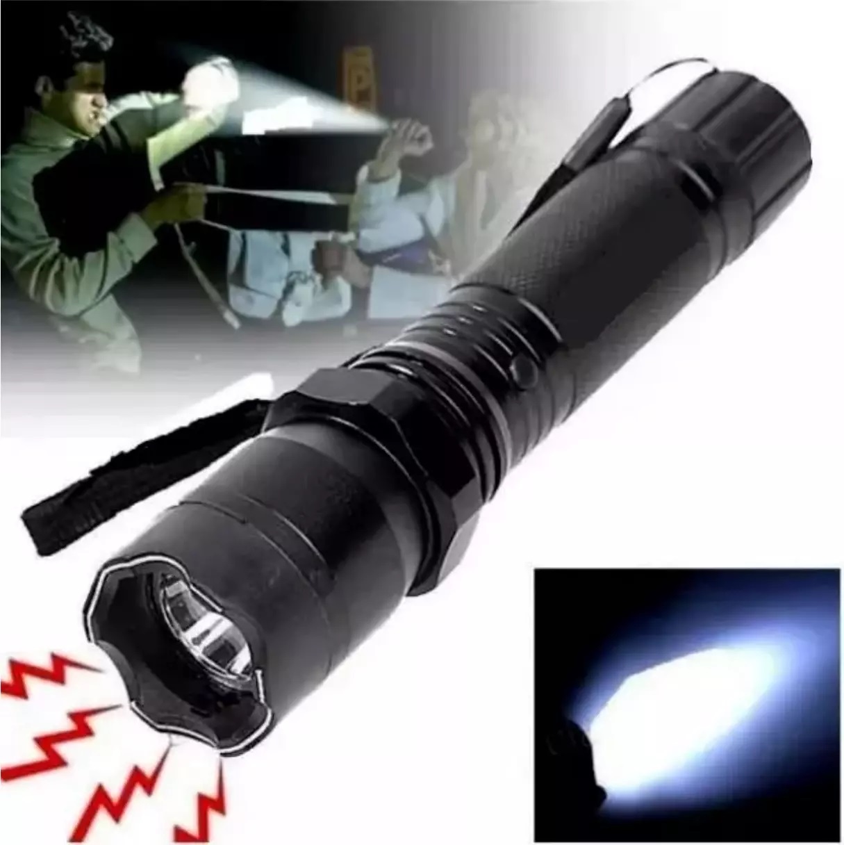 Taser tazer shoker lampe auto defense 1millions de volts 25€ puissant