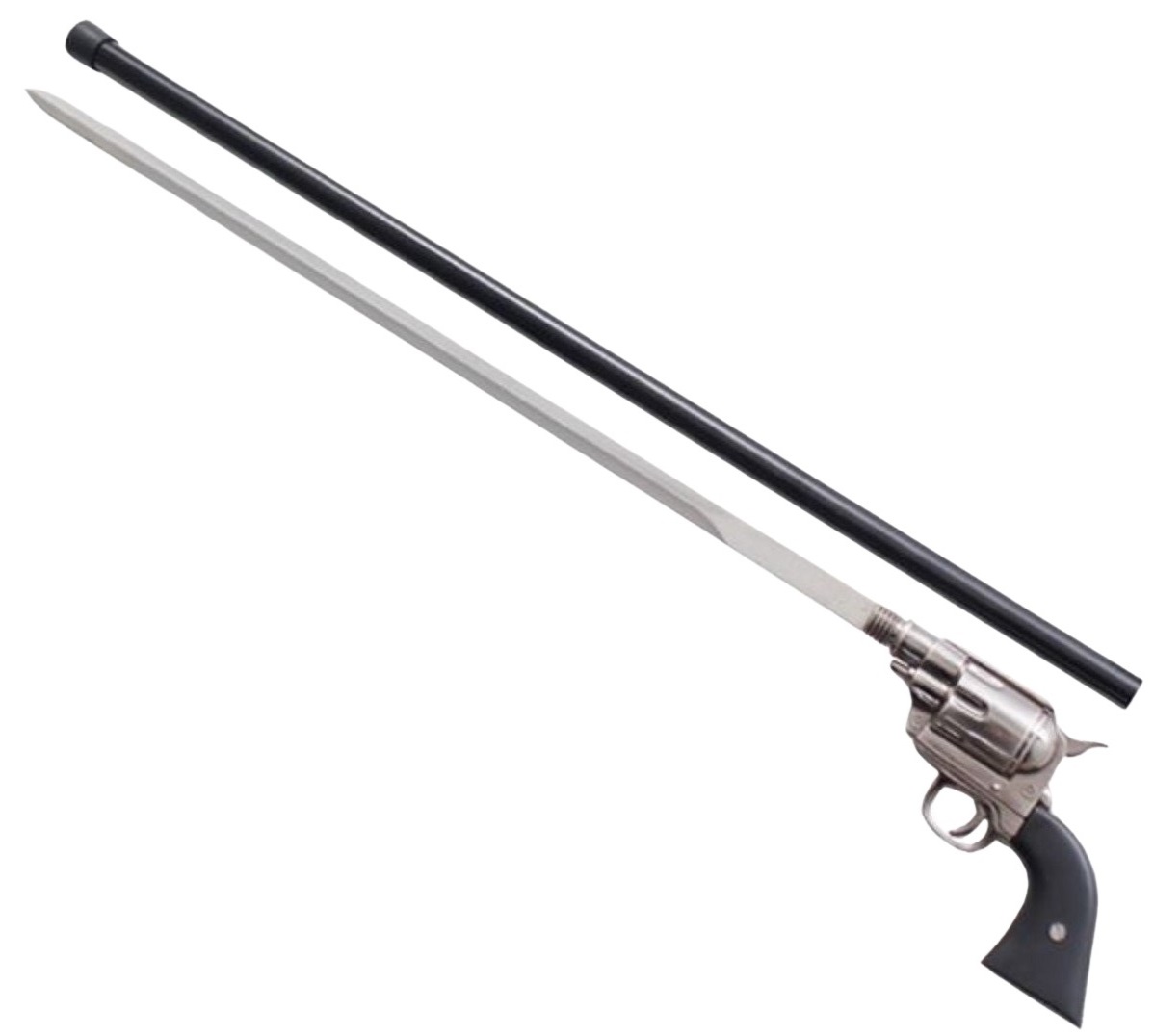 Canne épée bâton de marche 92cm Revolver pistolet..