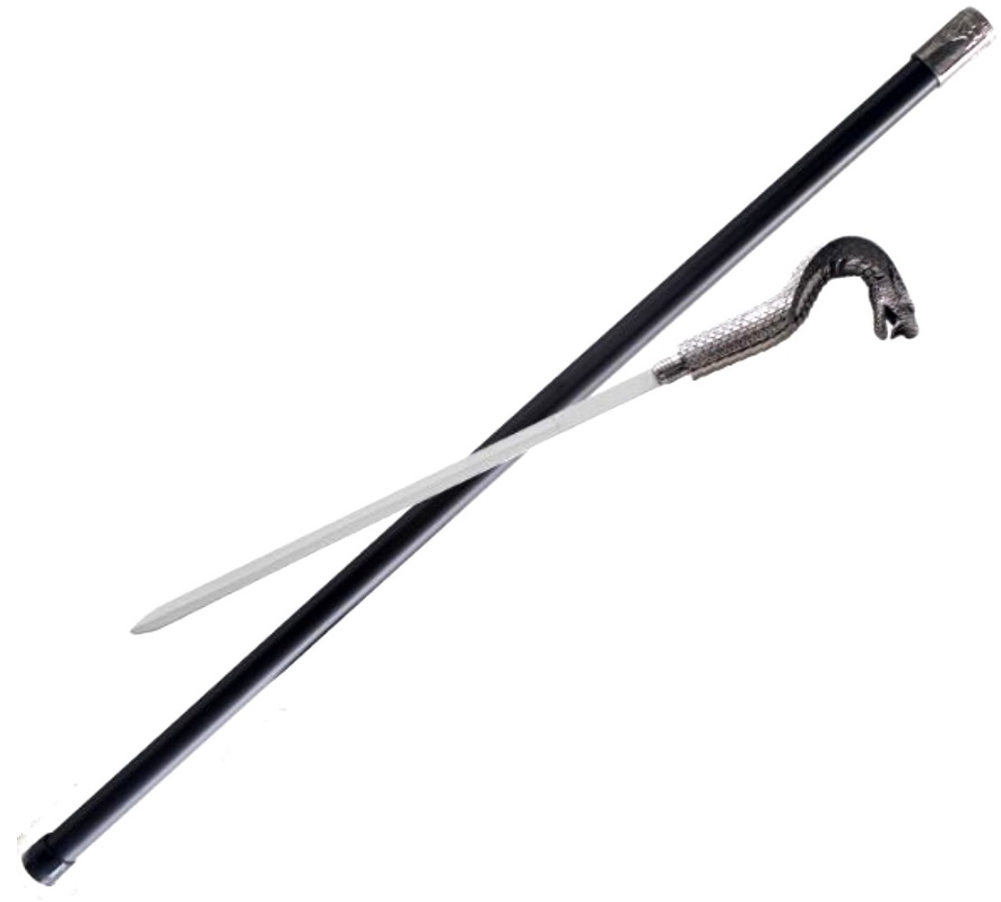 Canne épée bâton de marche 91cm Cobra Serpent.