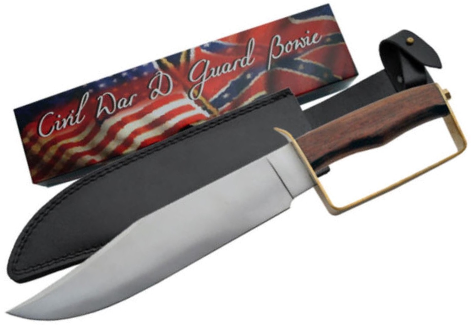 Poignard couteau 37cm drapeau confédéré USA