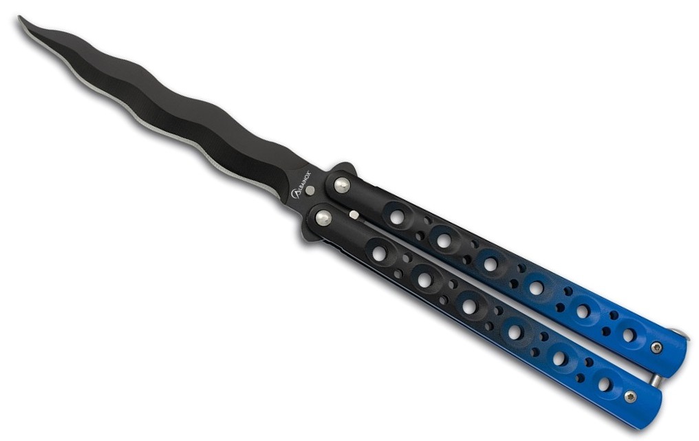 Couteau papillon balisong 23cm lame design ALBAINOX