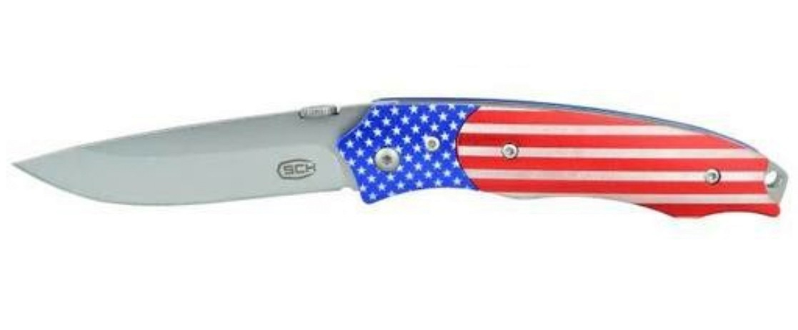 Couteau pliant 20cm drapeau américain USA
