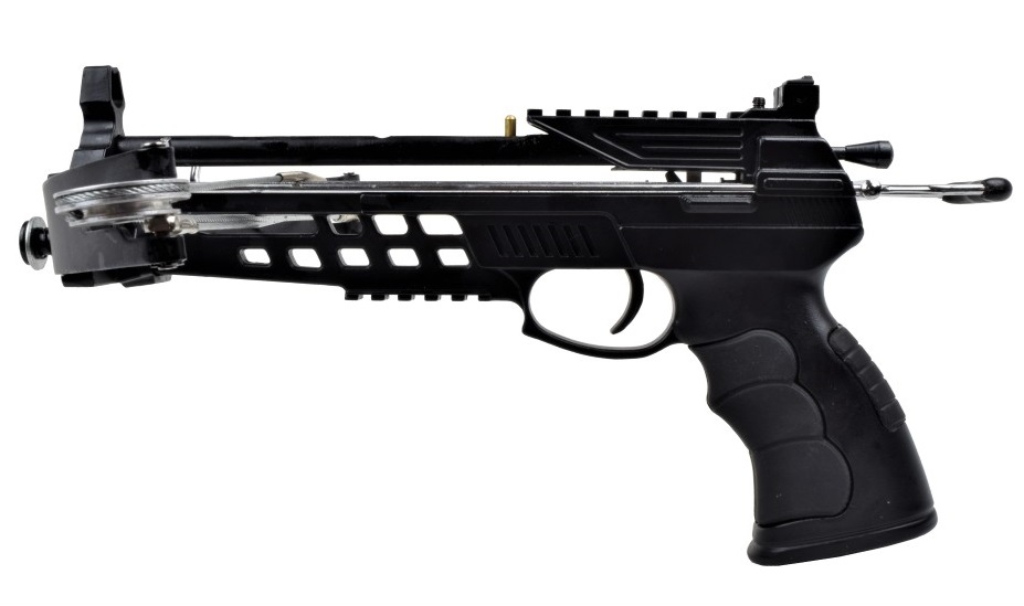 Arbalète pistolet à poulies 80 lbs + lot flèches..