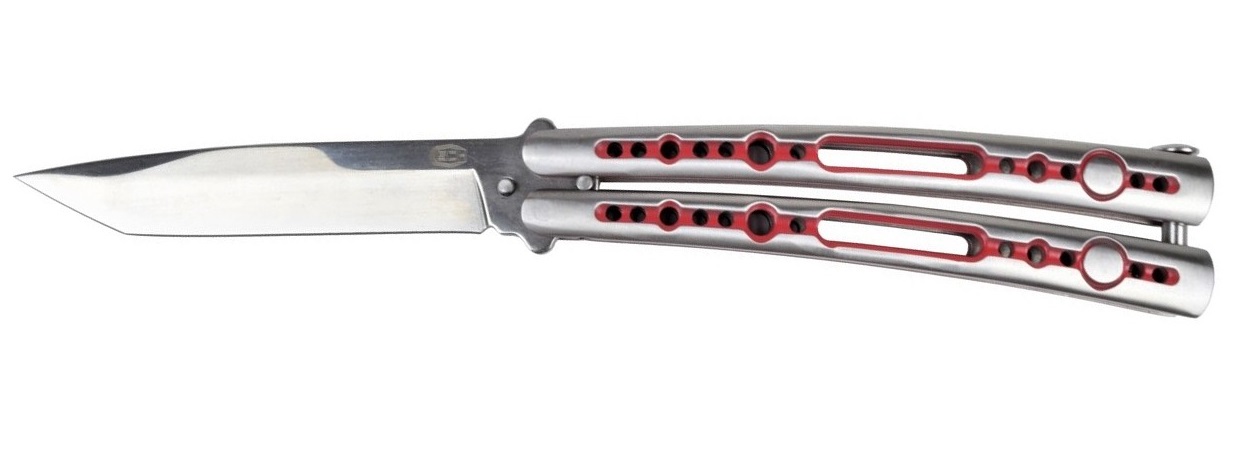 Couteau 23,5cm balisong acier