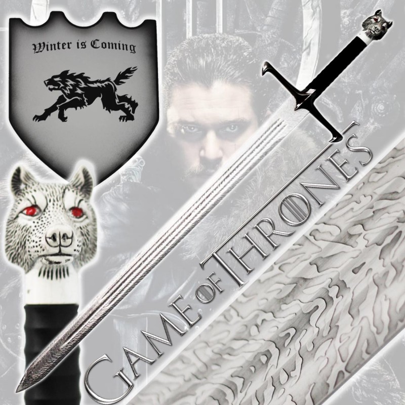 Epée 105cm métal réplique Jon Snow Game of Thrones