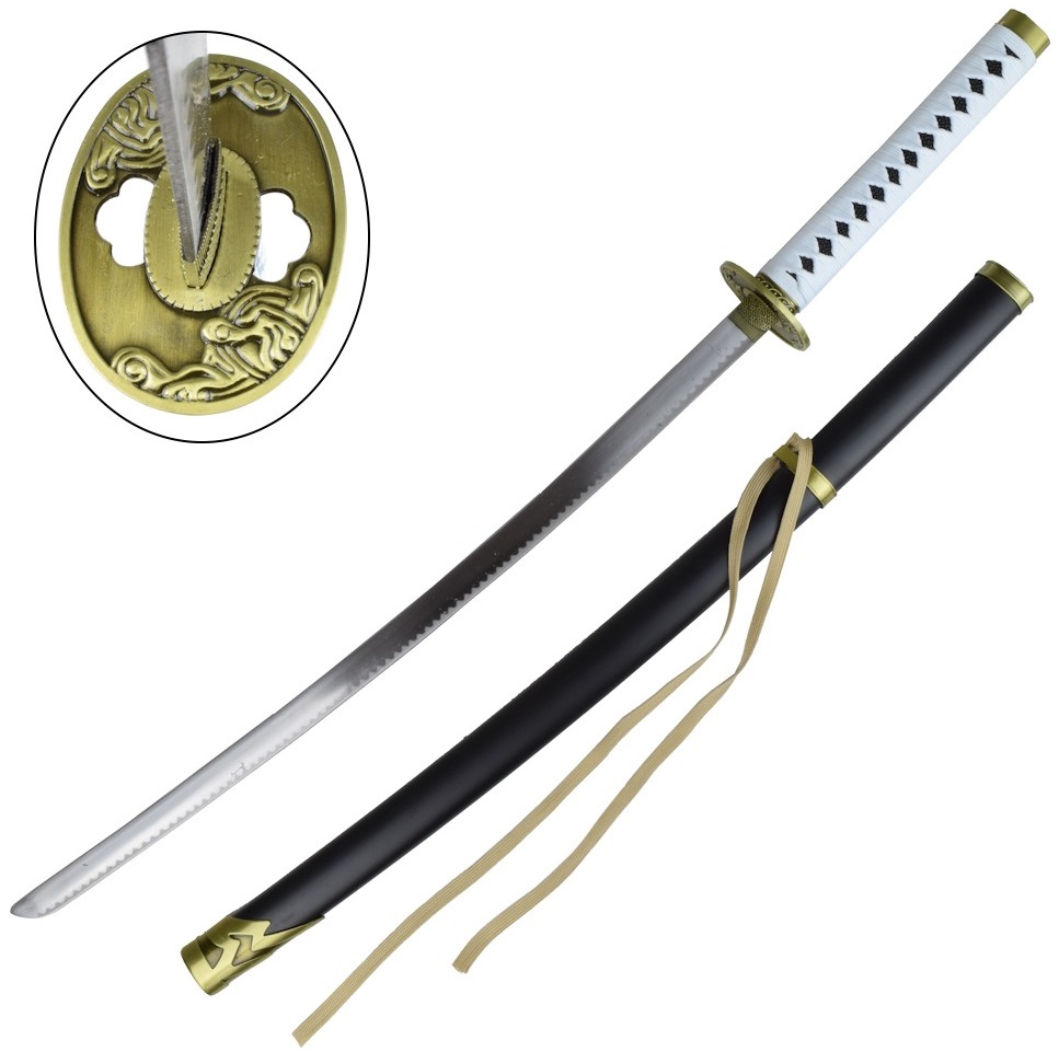 Katana arme design 95cm blanc lame en acier
