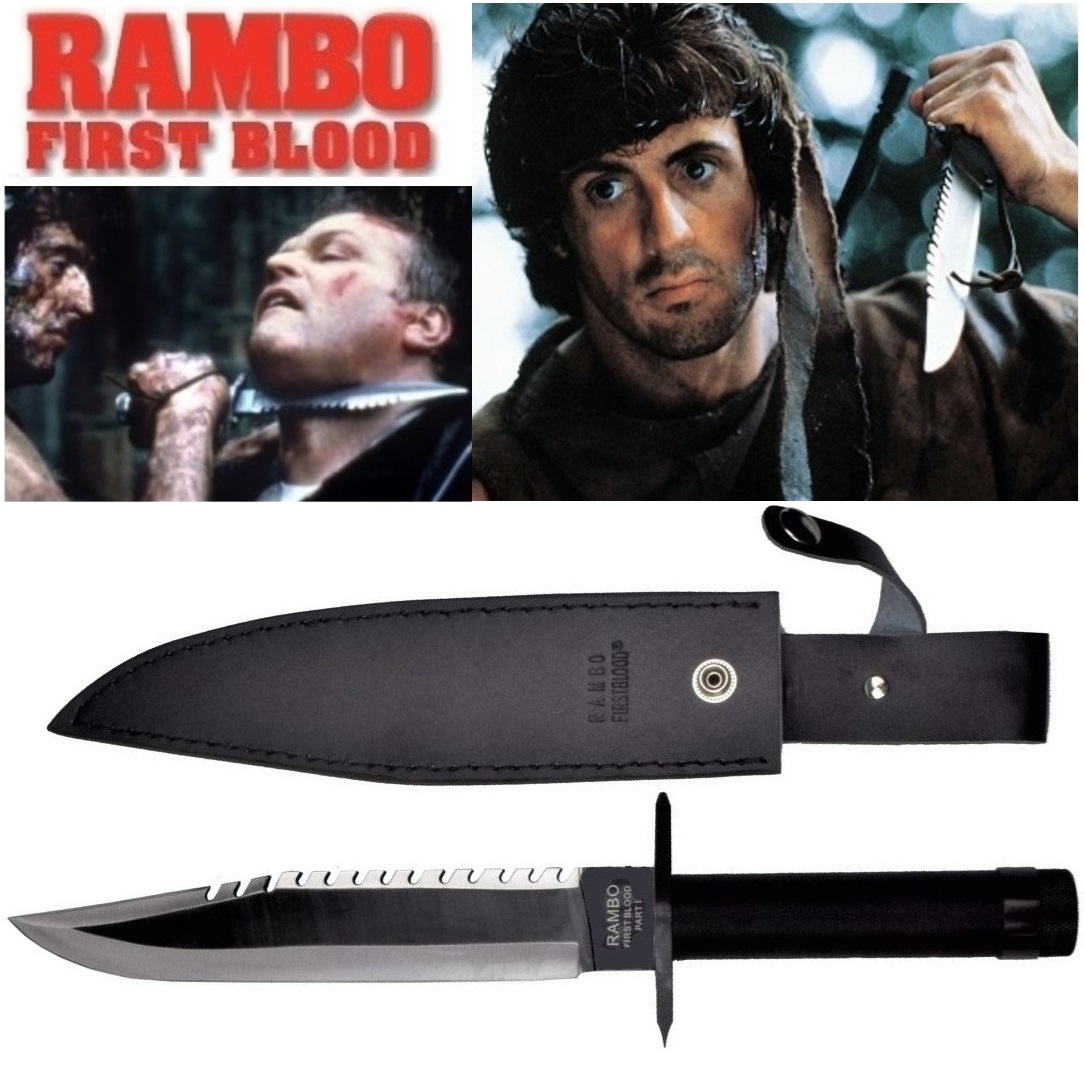Couteau RAMBO poignard 36cm officiel Film Partie I