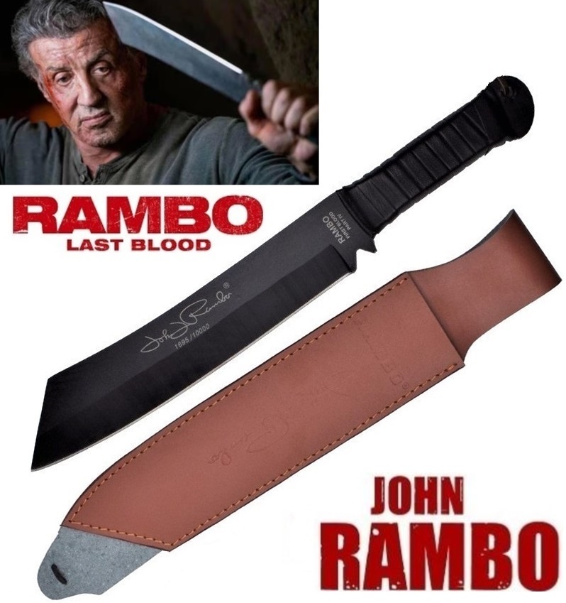 Machette RAMBO 42,5cm officiel poignard couteau - Edition limitée