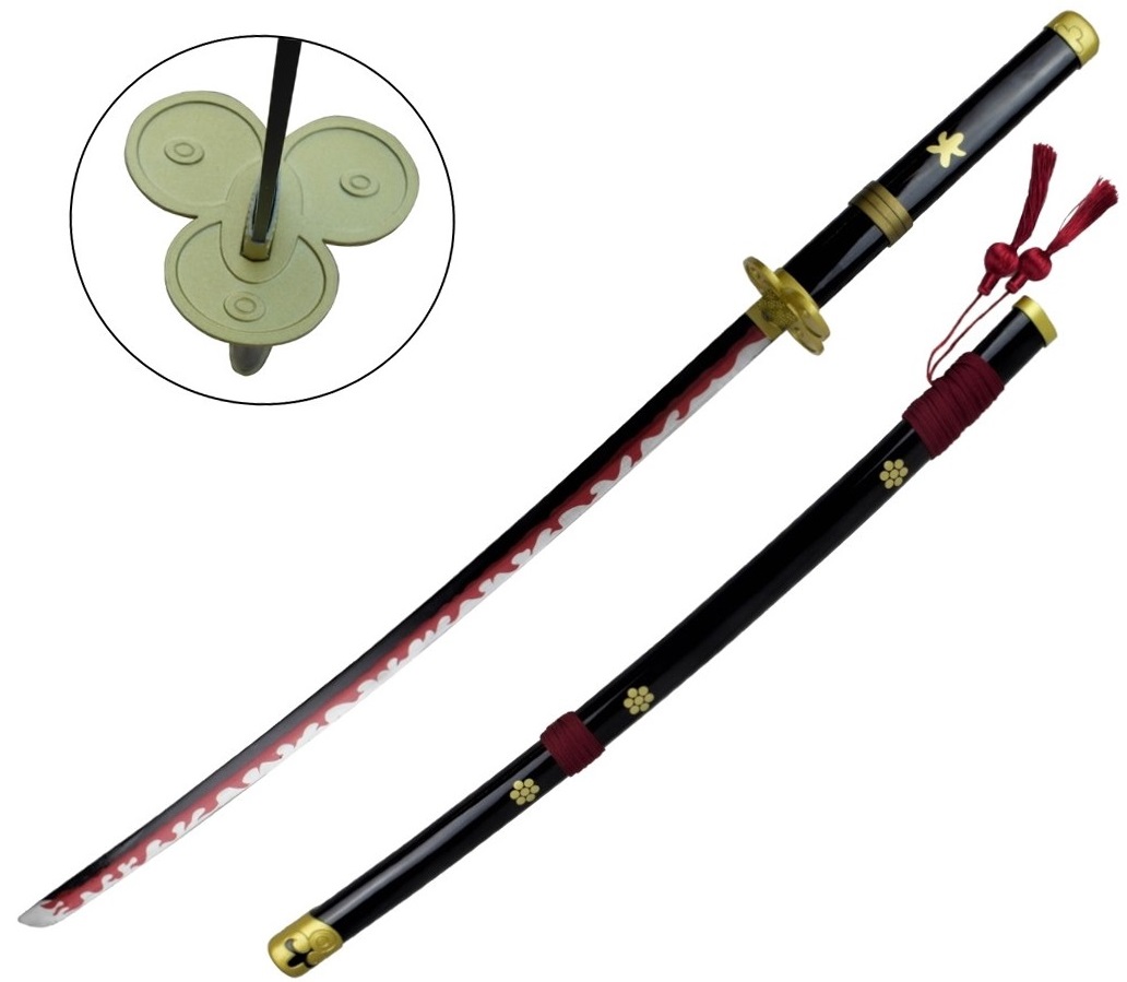 Katana Flamme arme design 95cm avec fourreau