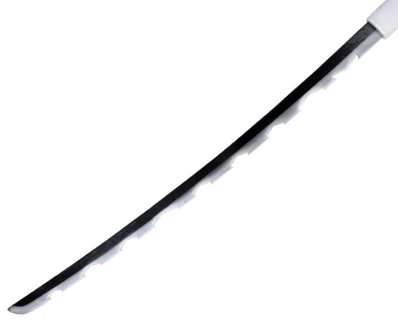 Katana blanc lame design