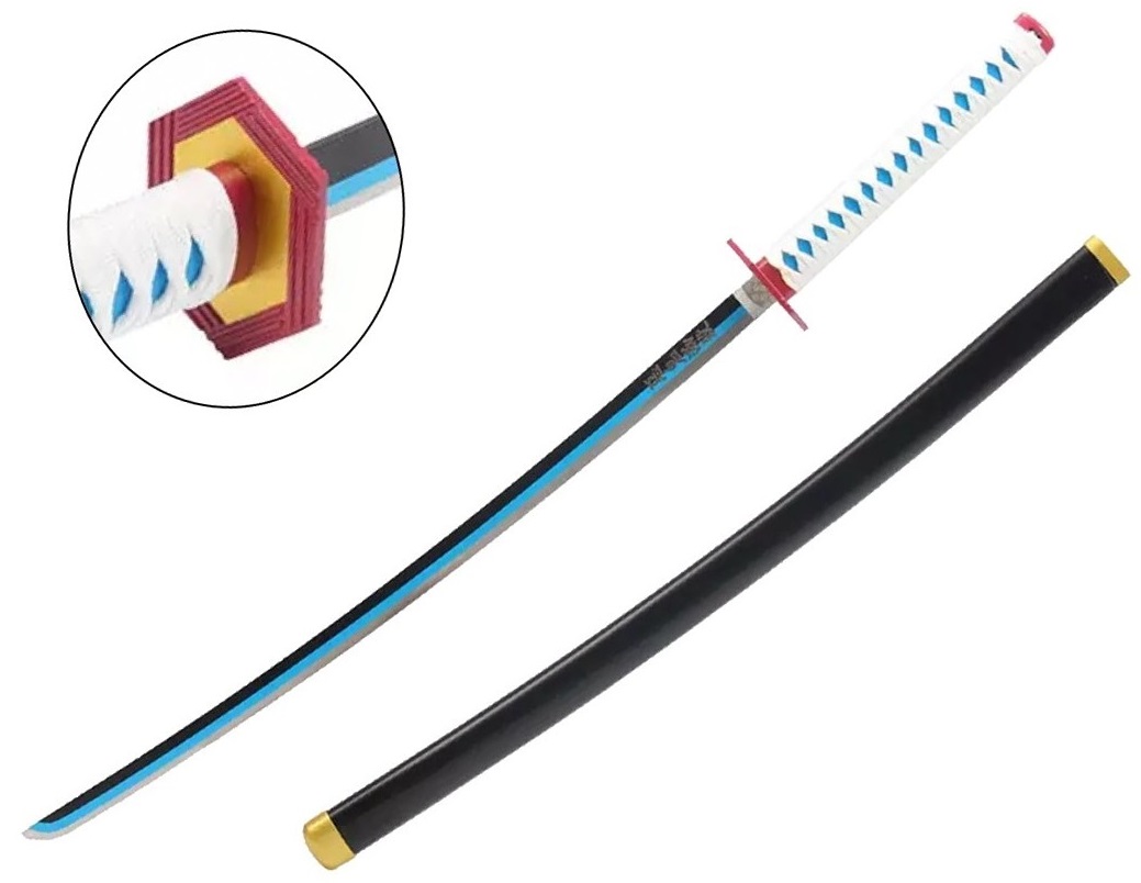 Katana 94,5cm design arme acier fourreau bois