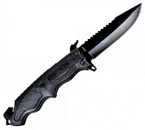 Couteau tactique pliant 22cm de poche