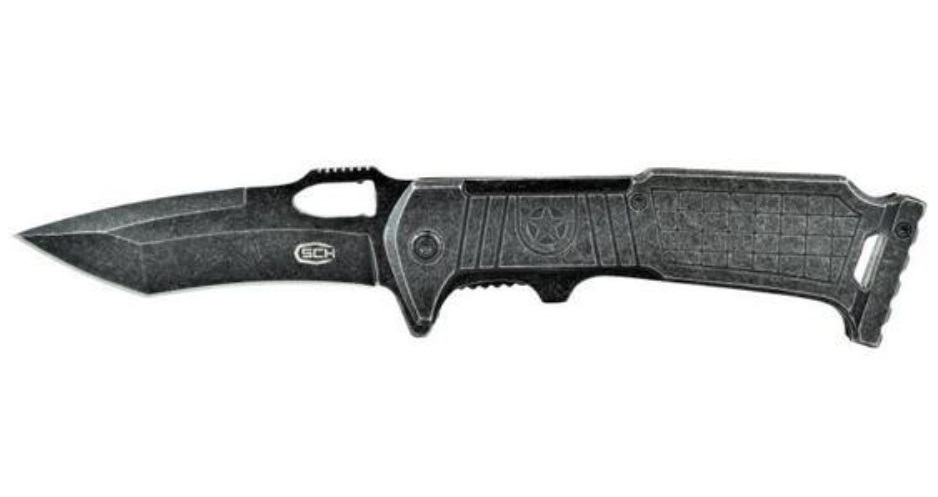 Couteau tactique pliant 22cm métal