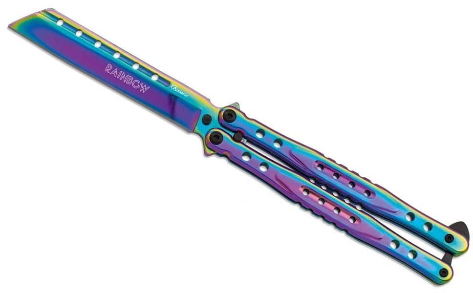 Couteau papillon balisong 23cm titane