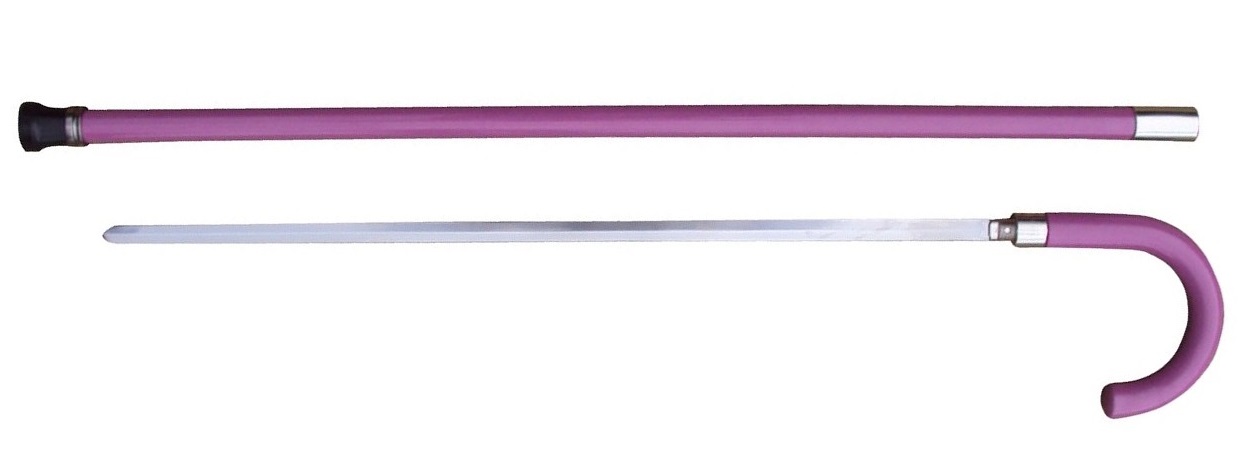 Canne épée femme bâton de marche 96cm vernis.
