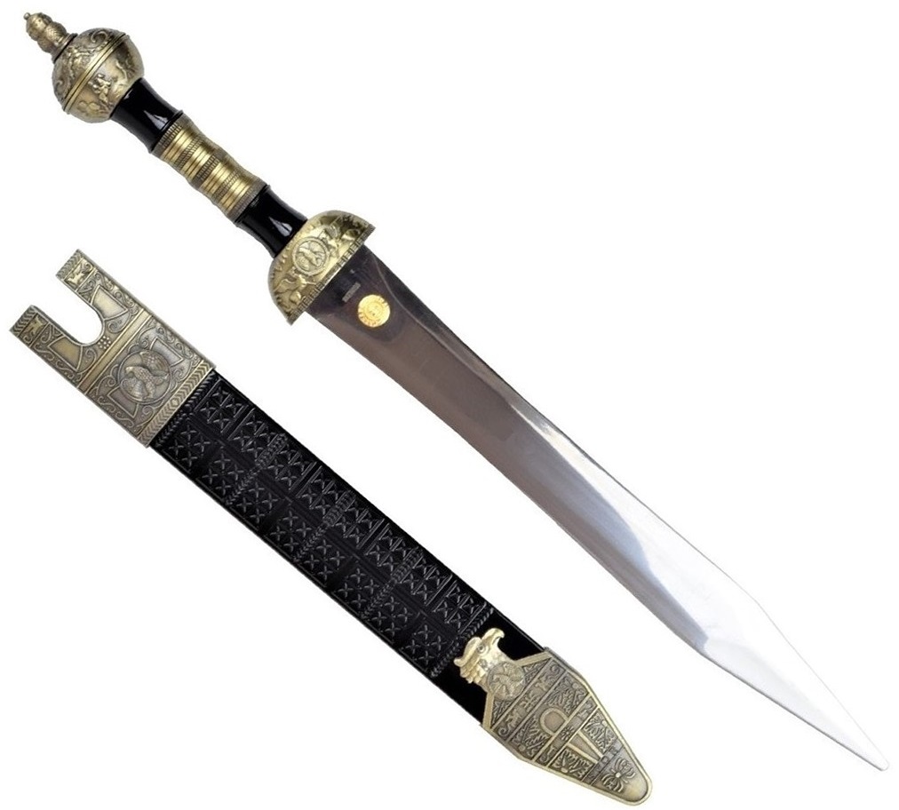 Dague romaine ornementale 44cm reproduction