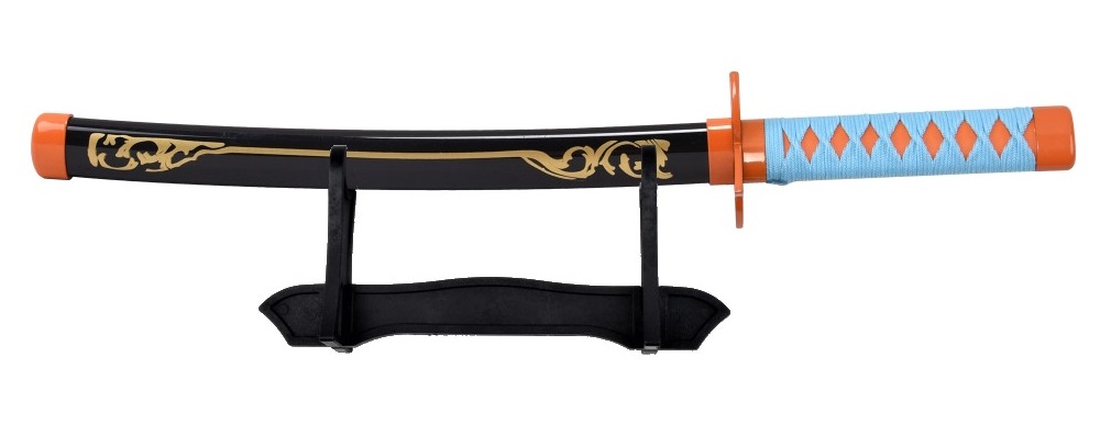 Petit Katana Wakizashi 43cm design socle bois