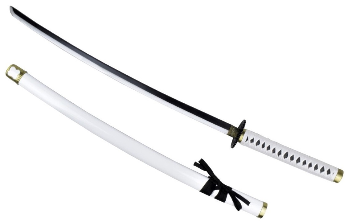 Katana sabre japonais 96,5cm blanc fourreau