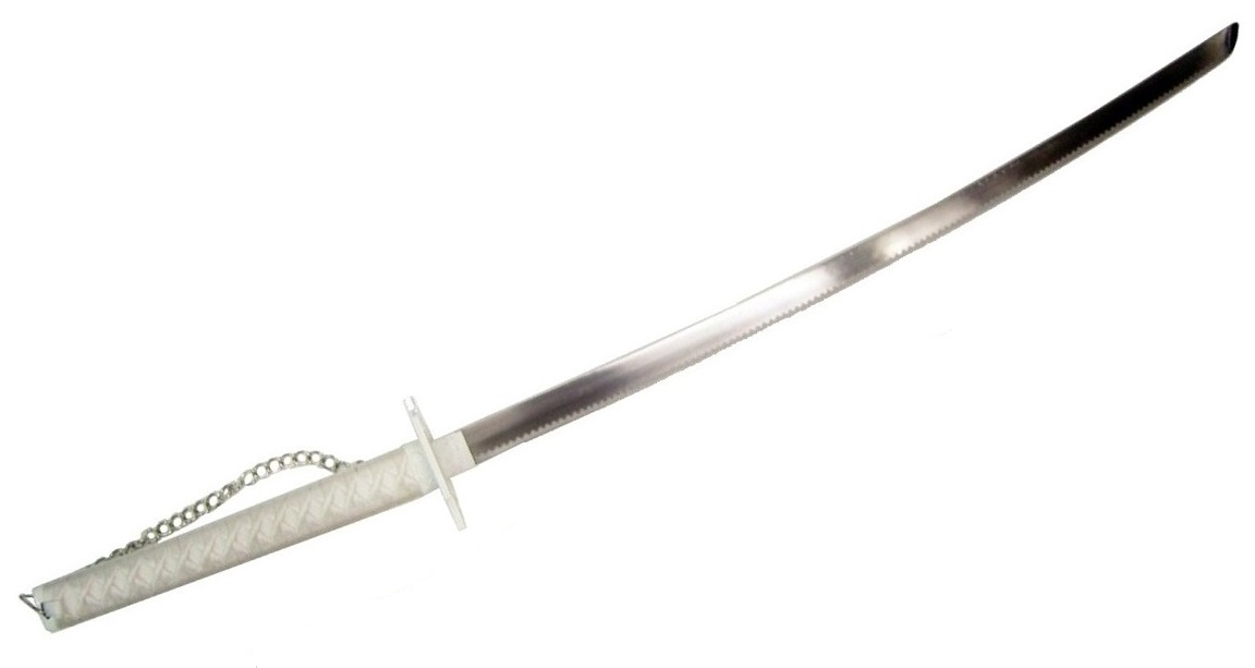 Katana sabre japonais blanc 94,5cm - Copie