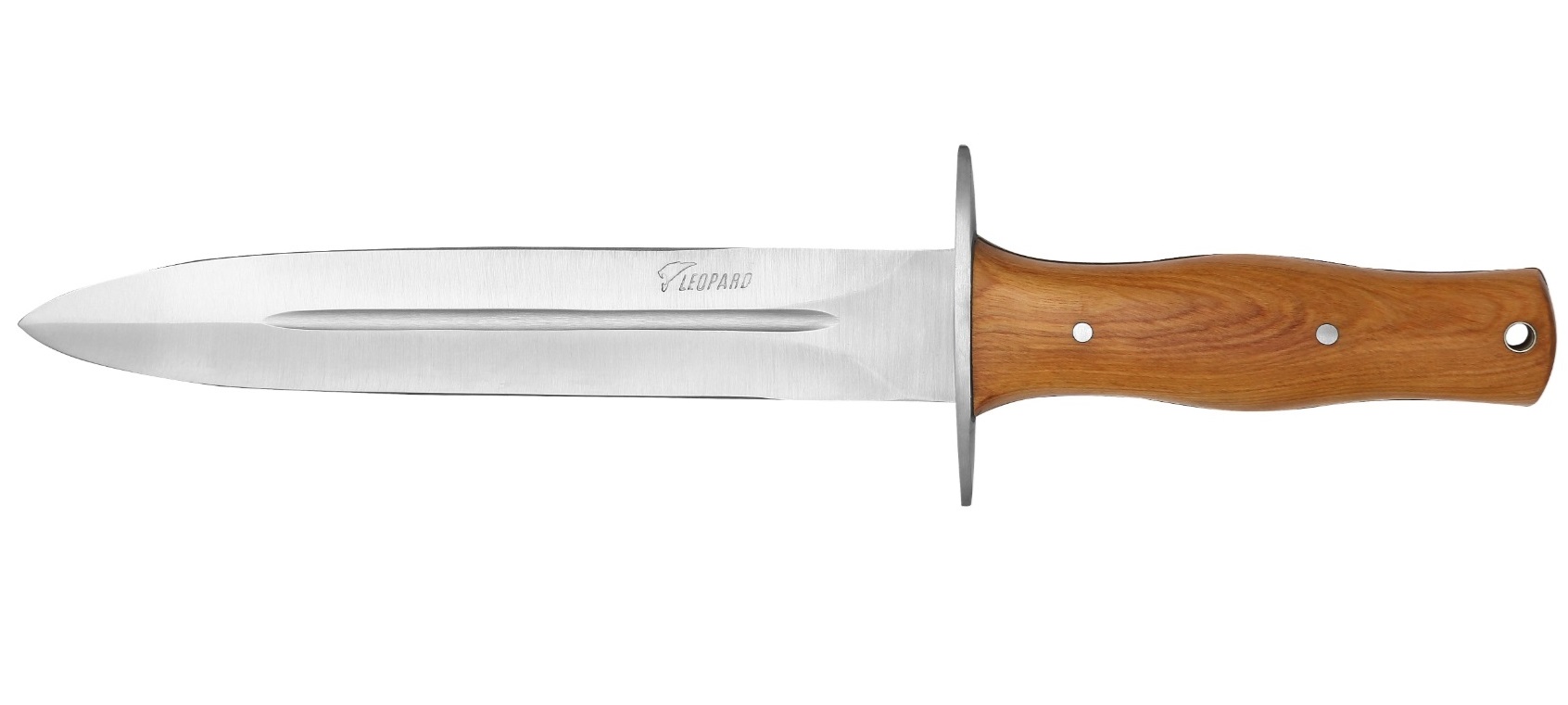 Grand poignard couteau 36cm LEOPARD bois