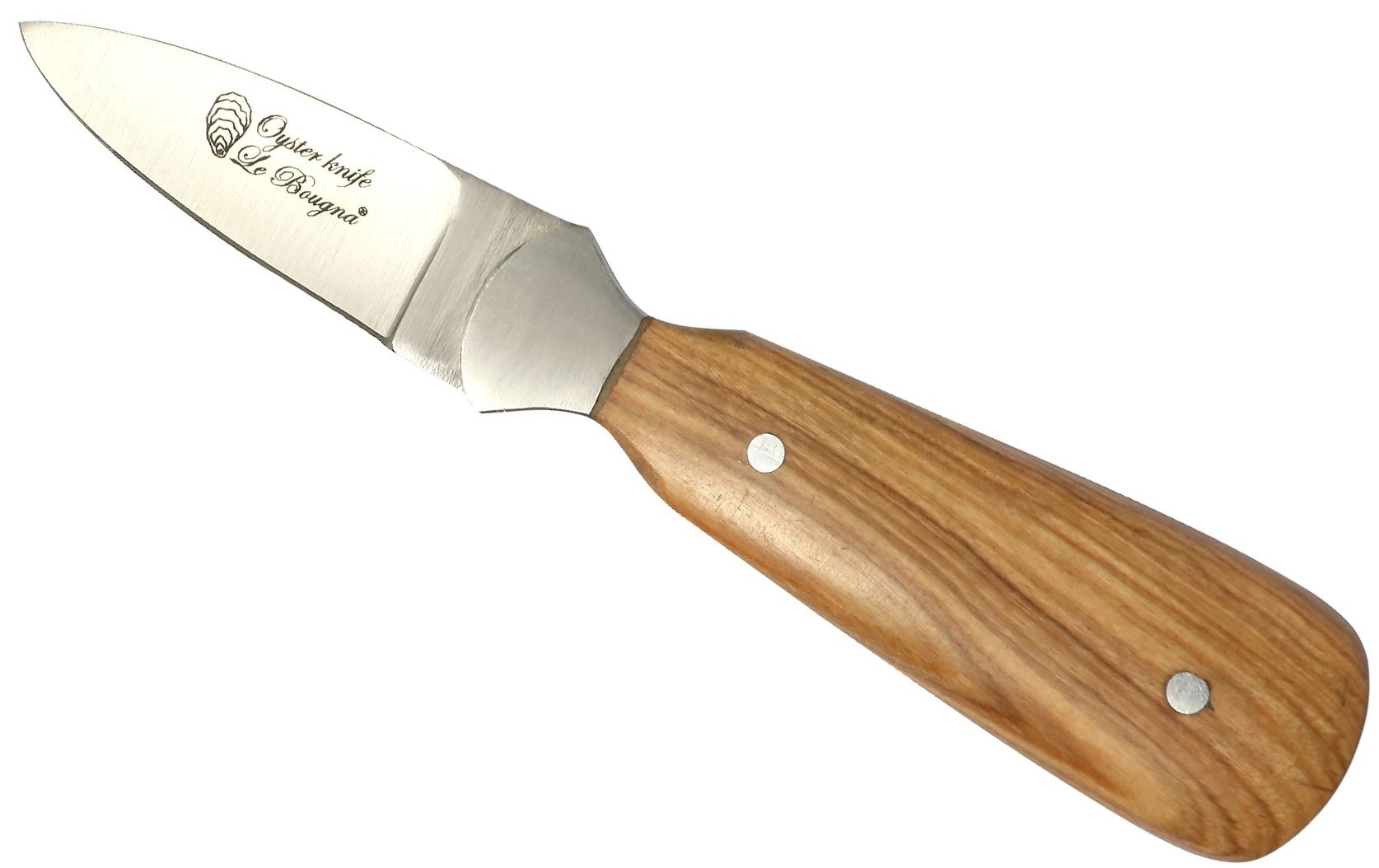 Couteau ouvre-huître 16cm manche bois et acier