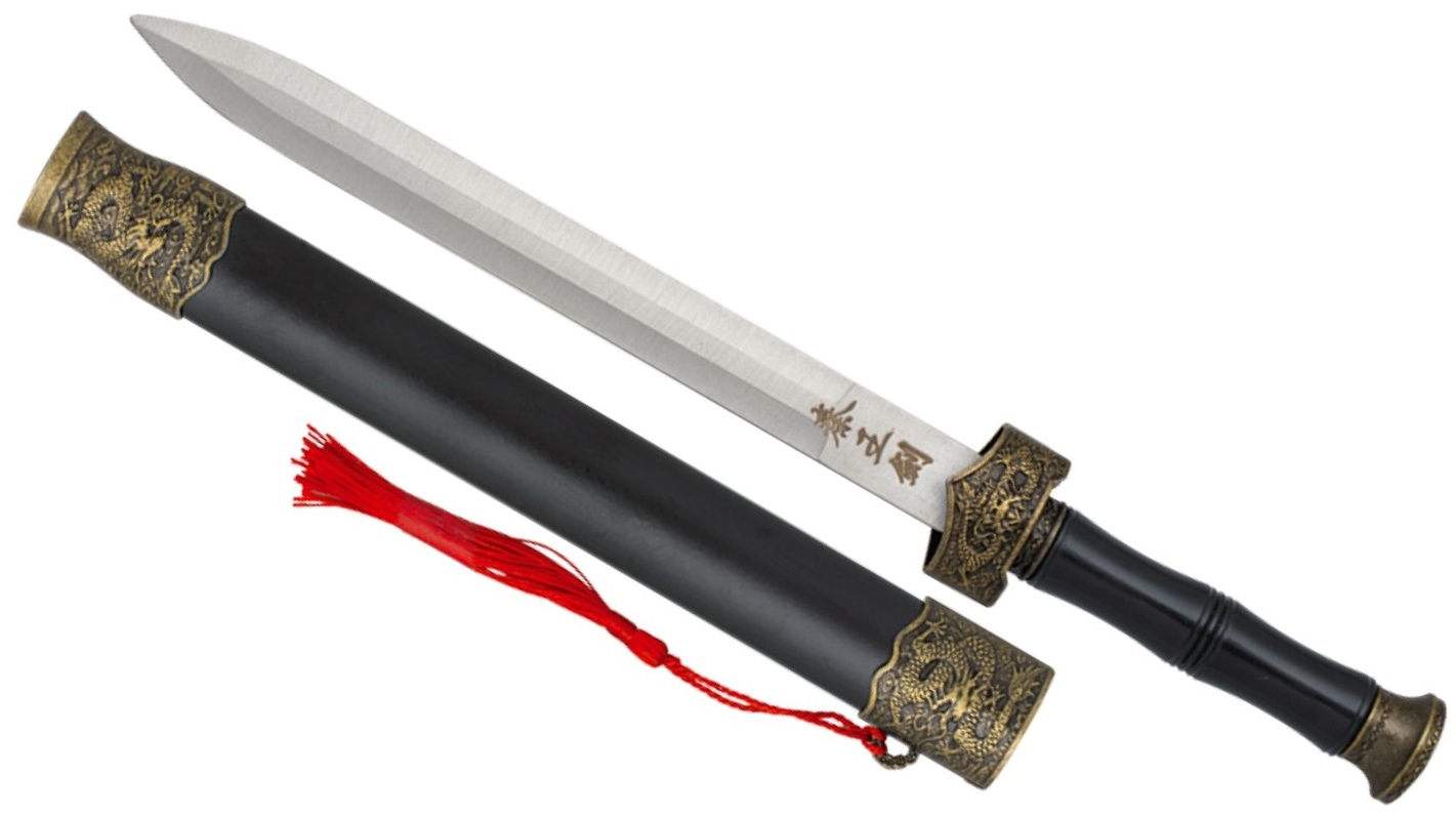 Dague dragon 26cm fourreau acier ALBAINOX