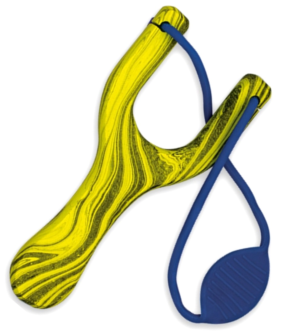 Lance-pierre fronde 18cm bois jaune cam
