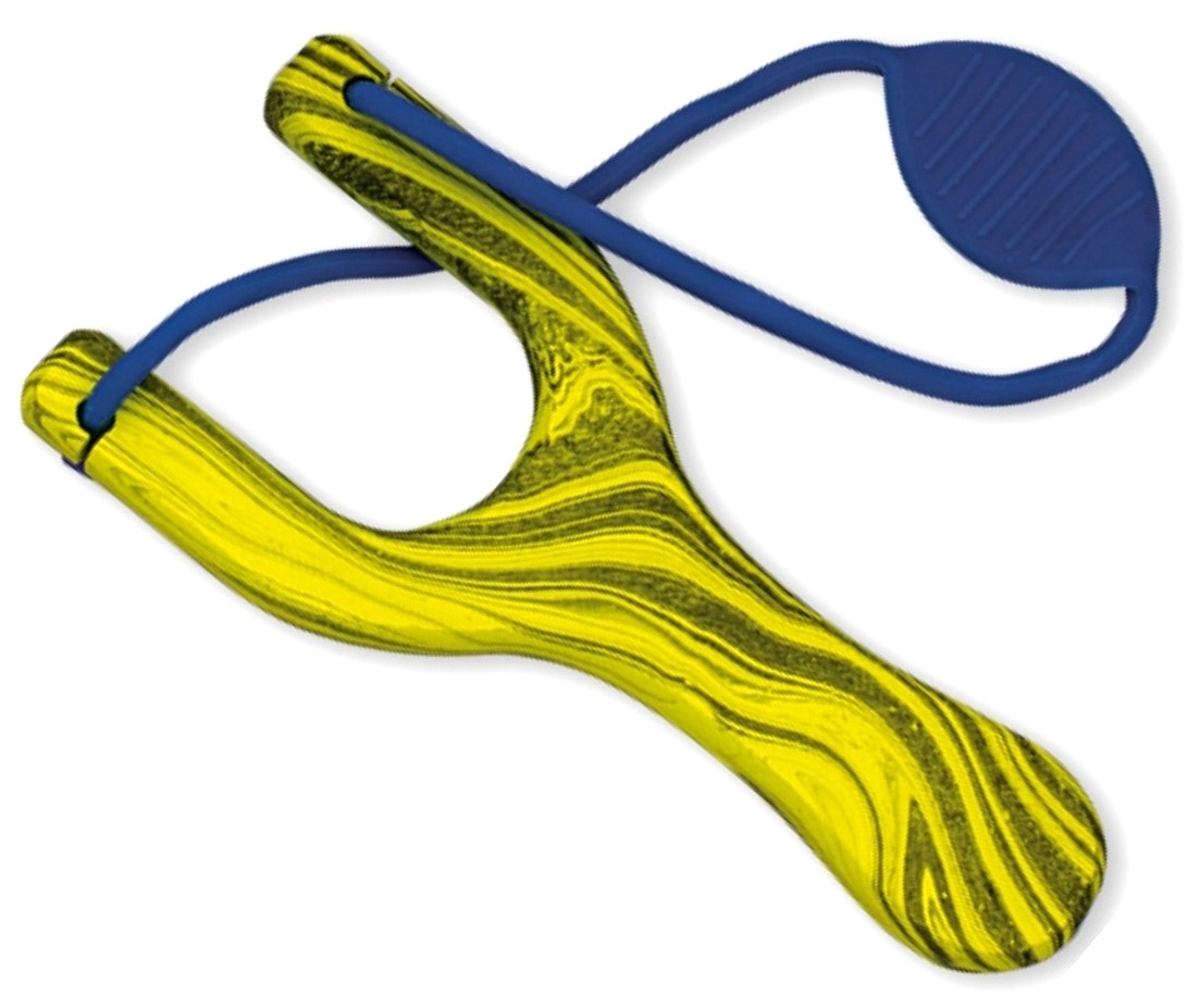 Lance-pierre fronde 18cm précision bois jaune cam