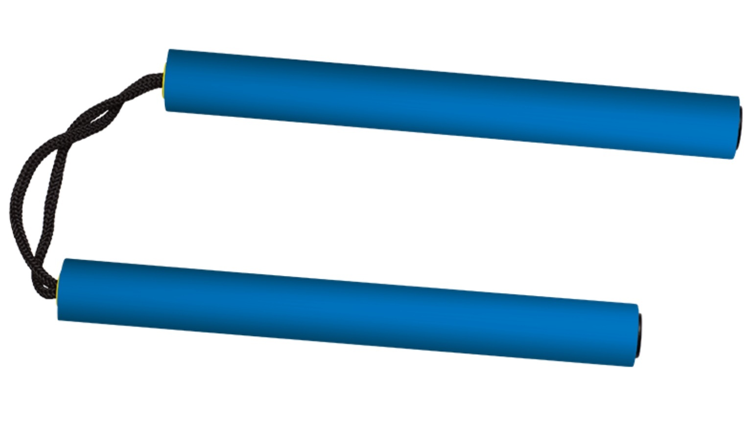 Nunchaku bleu en mousse résistante entraînement